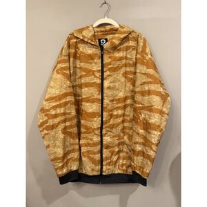 Zero Foxtrot Camo Hoodie Puffer Quilted Mens L Oversized Gorpcore Hunting Biker